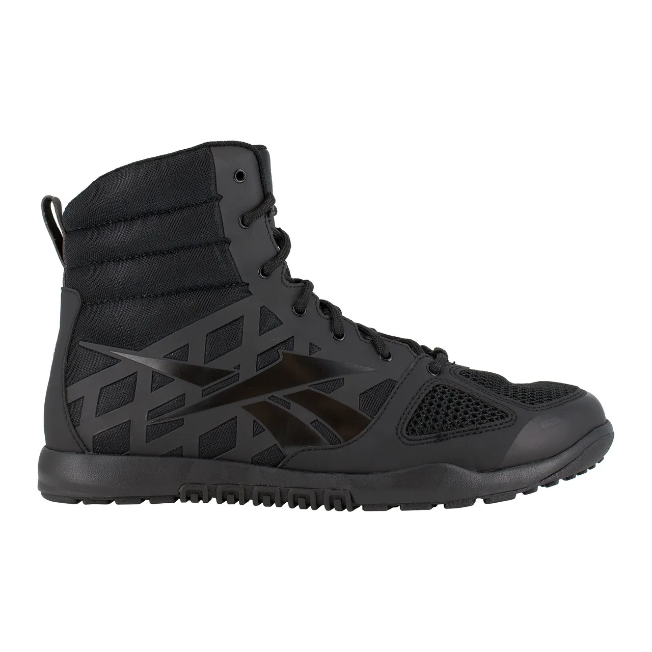 Reebok Men's 6" Nano Tactical Side Zipper Boot Black 