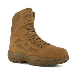 Reebok Women's 8" Stealth Rapid Response RB Boot Side Zipper Coyote Brown Composite Toe