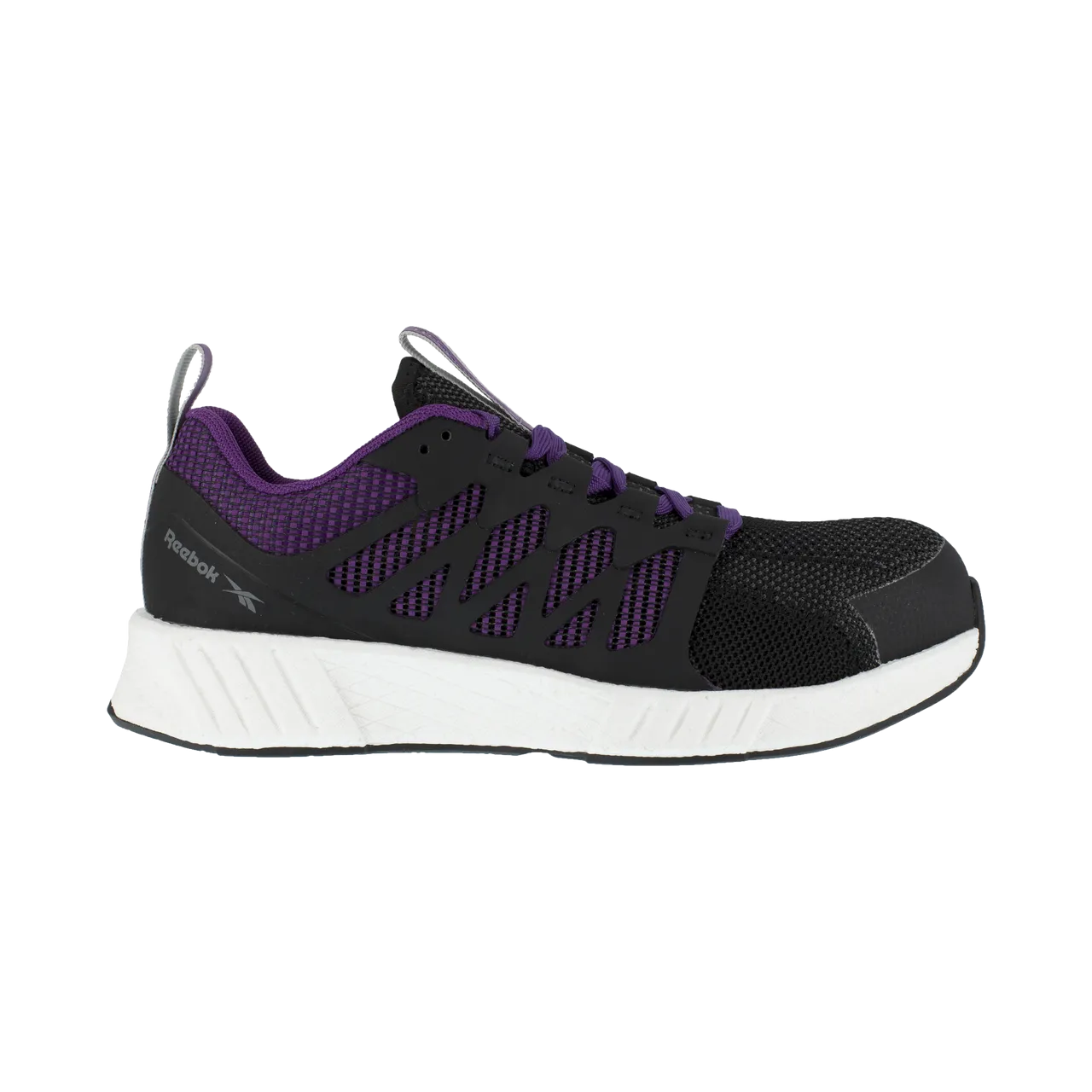 Reebok Work Womens Fusion Flexweave Comp Toe Work Shoe(RB315)- Black/Purple