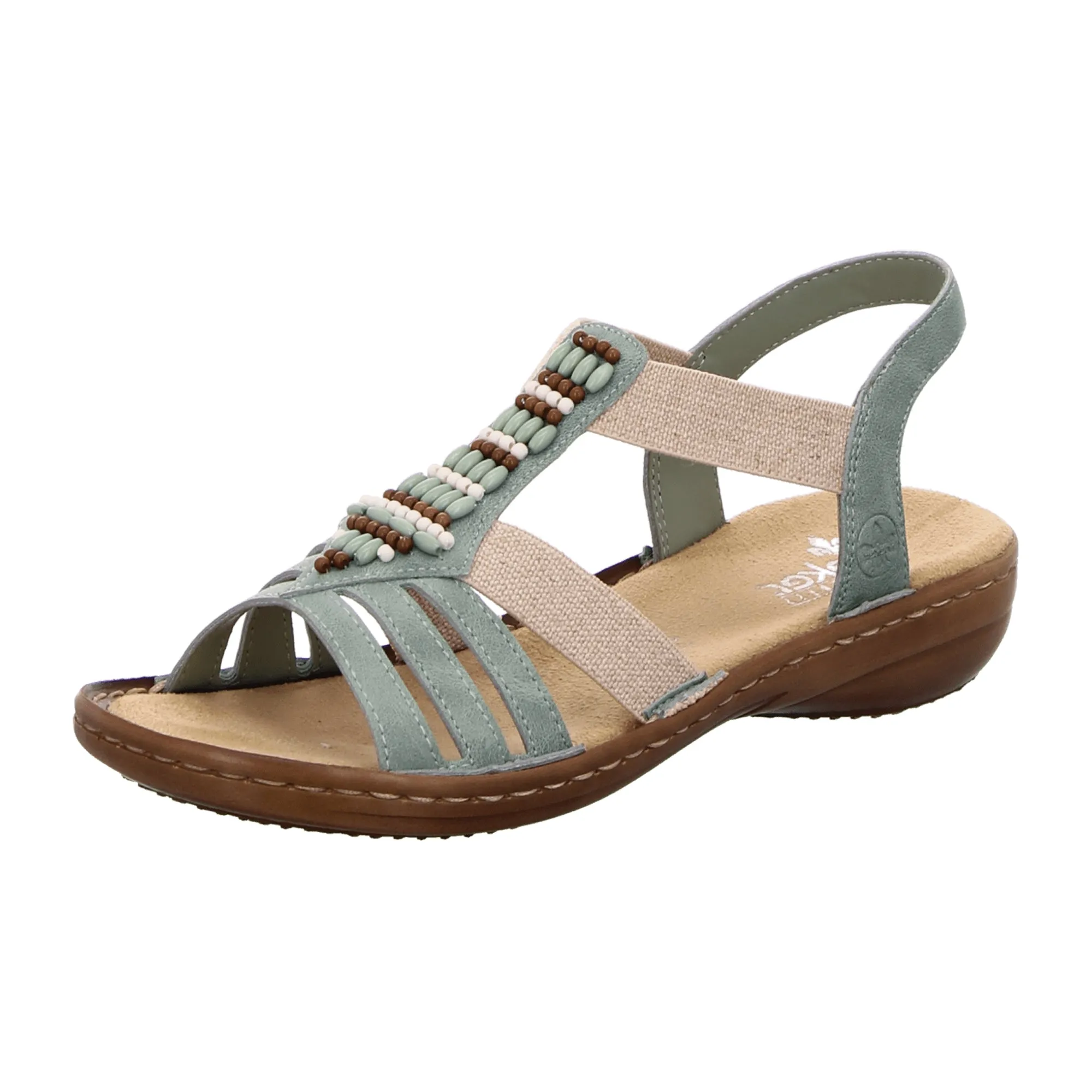 Rieker Women's Green Sandals 60851-52 Spring Summer Collection