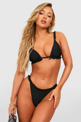 Ruffle Detail Padded Bikini Set