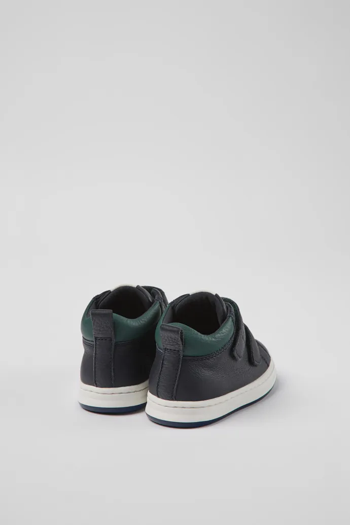 Runner Navy blue leather sneakers for kids