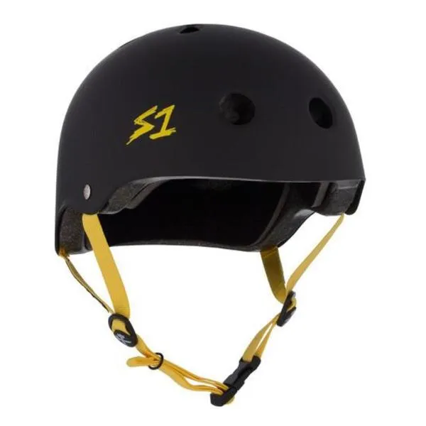 S1 Lifer Helmet Matte Black/Yellow - Certified