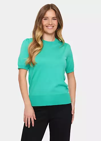 Saint Tropez Mila Short Sleeve Crew Neck Pullover | Grattan