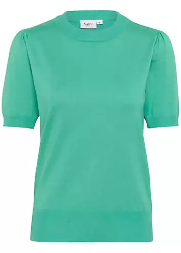 Saint Tropez Mila Short Sleeve Crew Neck Pullover | Grattan