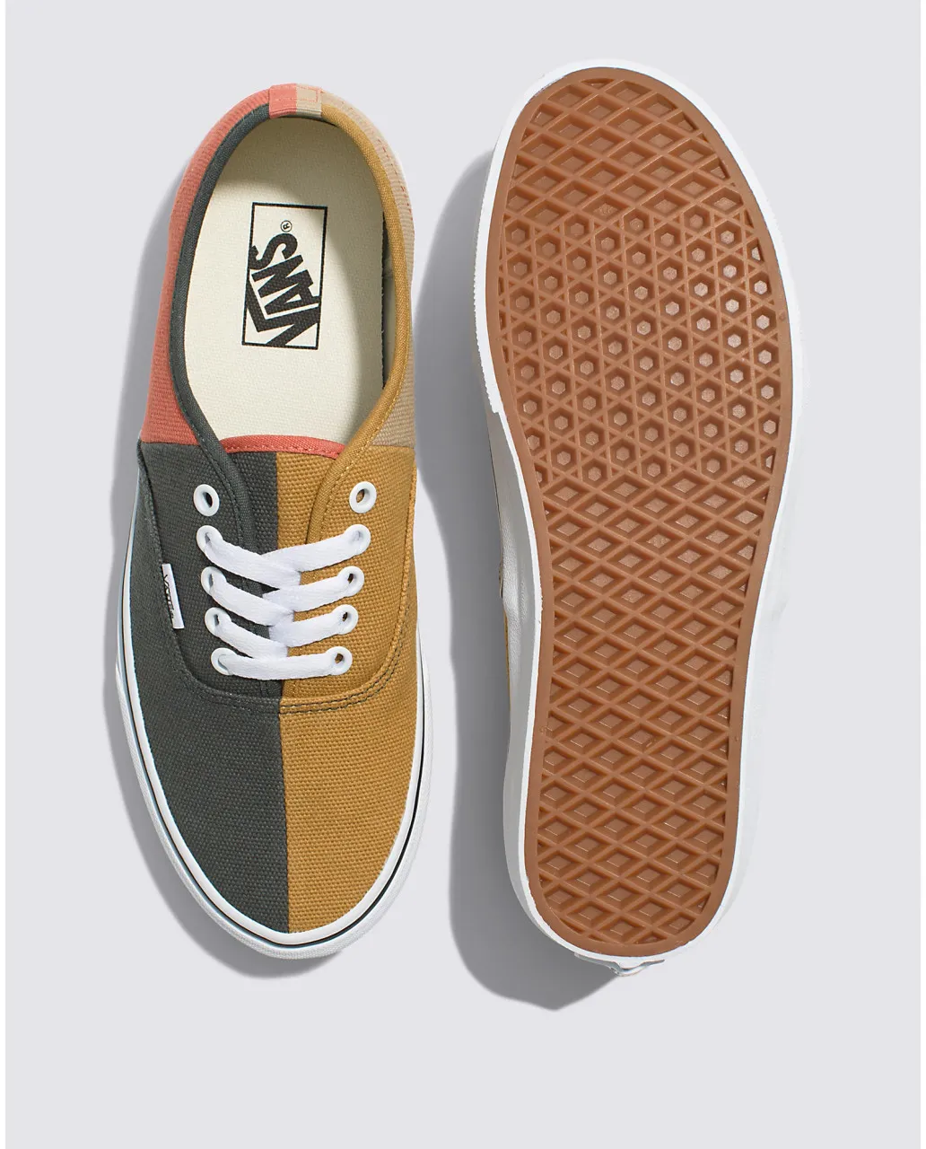 (SALE!!!) Vans Authentic Split Shoe - Duck Canvas Multi