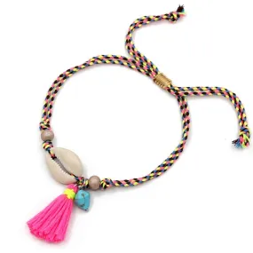 Shell Tassel Anklet for Women Girls Foot Jewelry Sandals Bracelet