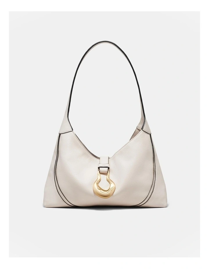 Shield Shoulder Bag in Ivory