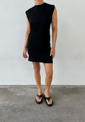 Slouch Reverse Tank Dress - Black