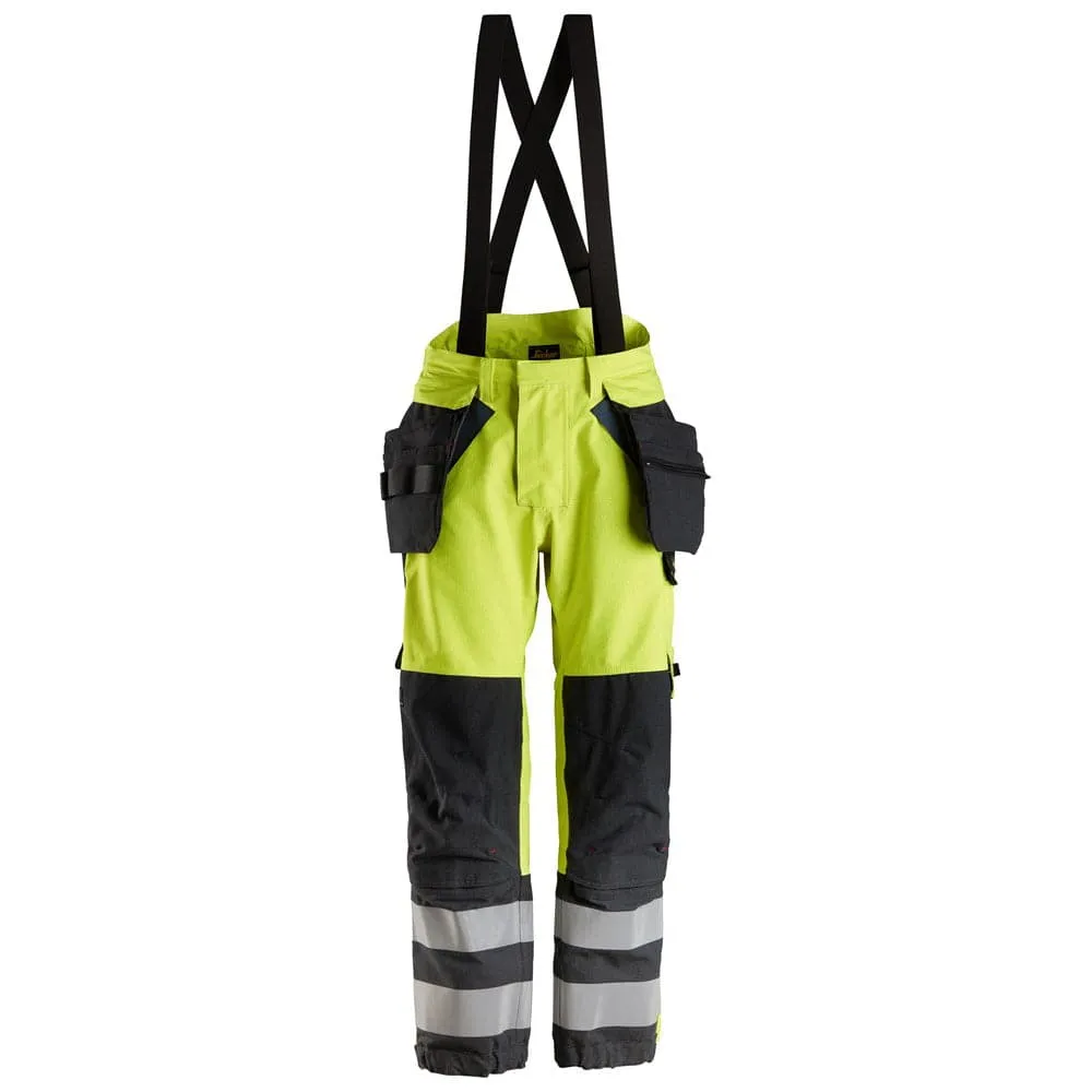 Snickers 6568 ProtecWork Gore-Tex Trousers Holster Pockets High-Vis Cl