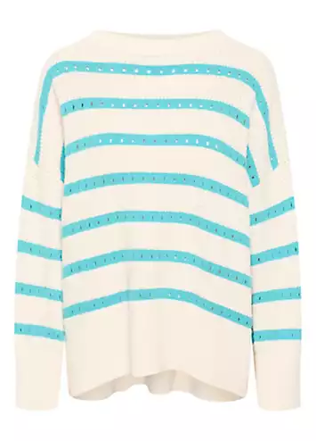 Soaked in Luxury Ravalina Stripes Casual Fit Pullover | Grattan