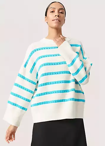 Soaked in Luxury Ravalina Stripes Casual Fit Pullover | Grattan