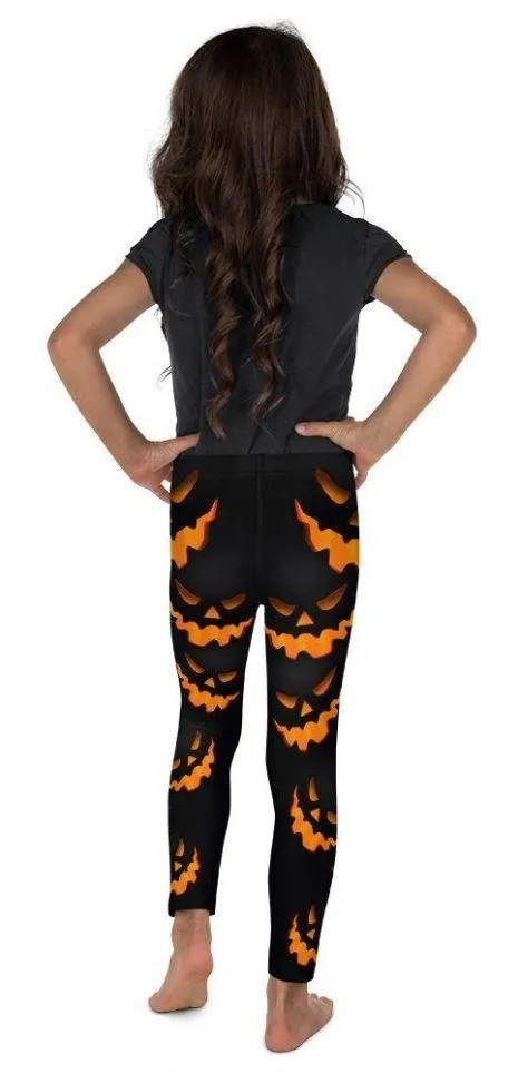 Spooky Pumpkin Halloween Kid's Leggings