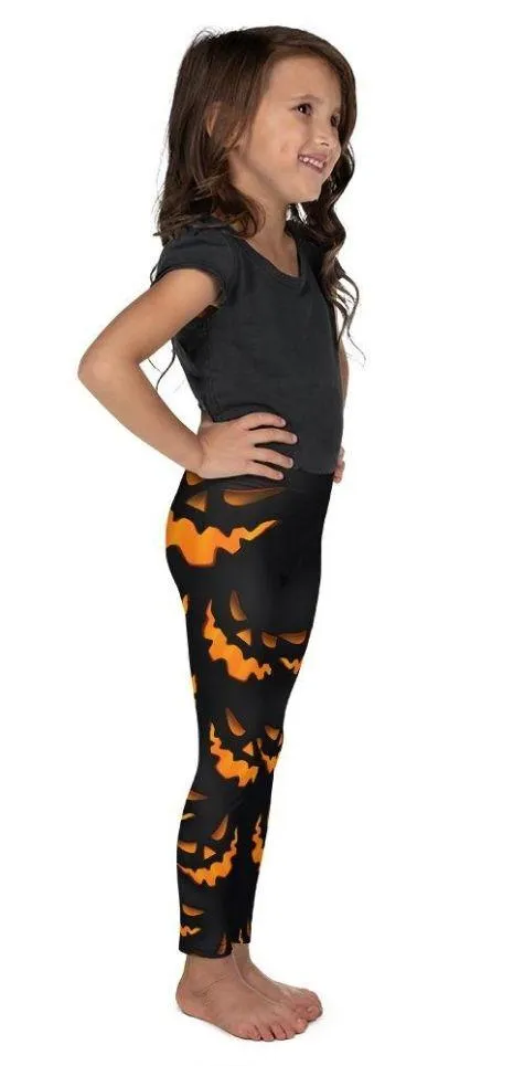 Spooky Pumpkin Halloween Kid's Leggings