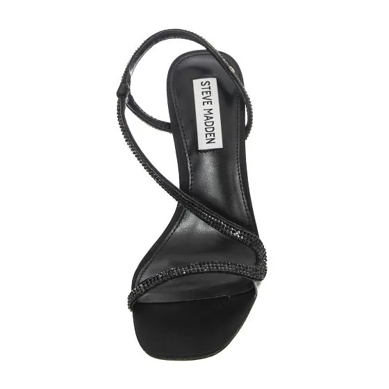 Steve Madden W' Natalia-R Blk Crystal Sandals