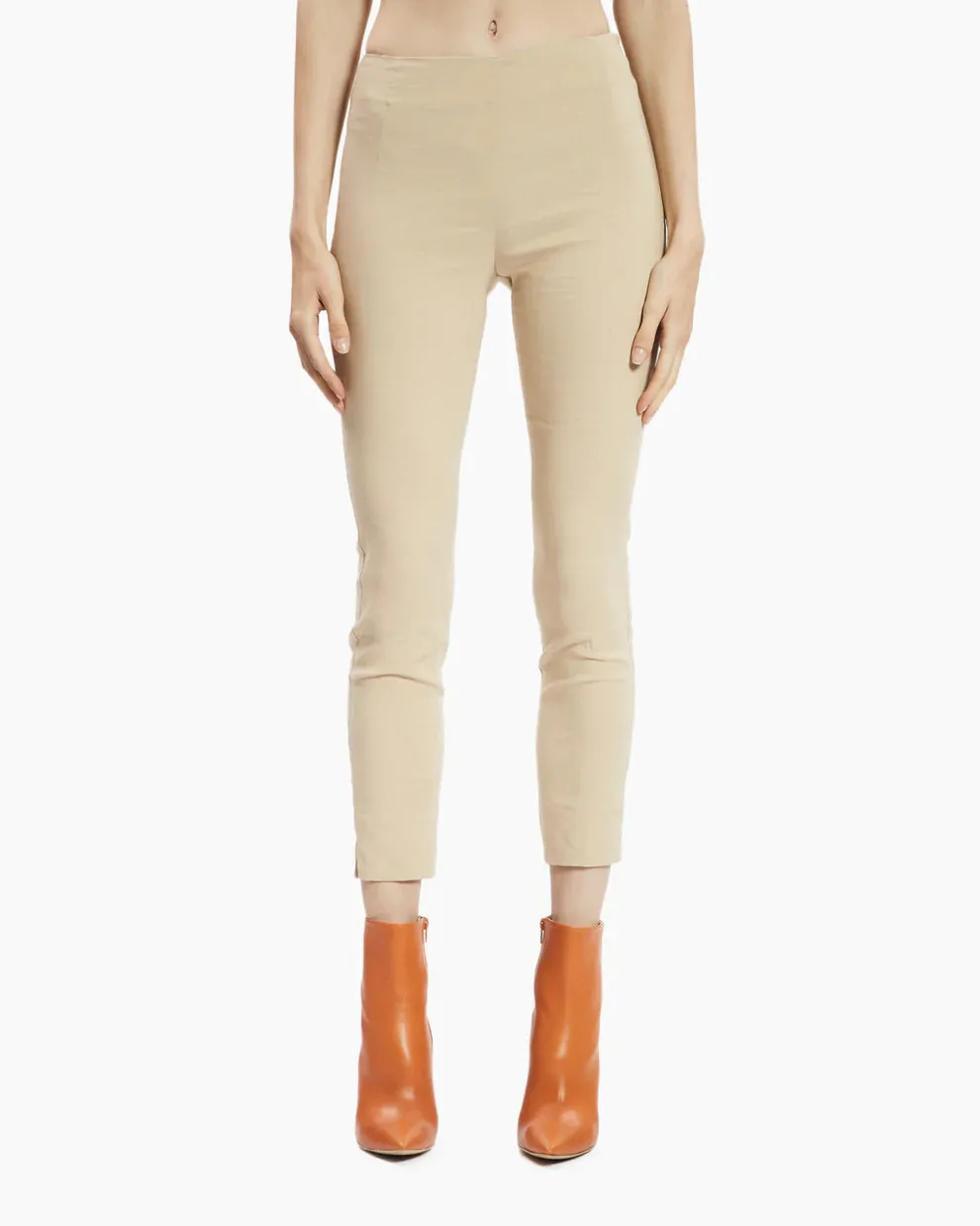 Stretch Legging Trousers - Beige