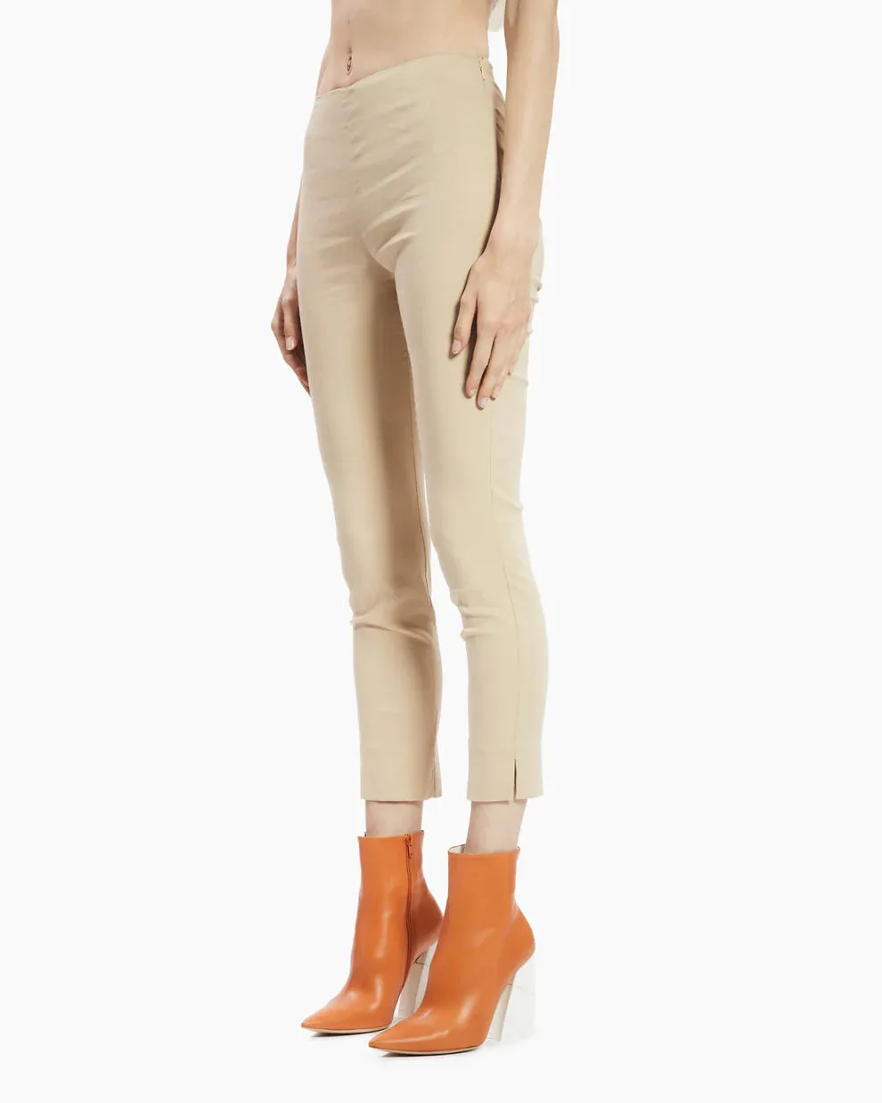 Stretch Legging Trousers - Beige