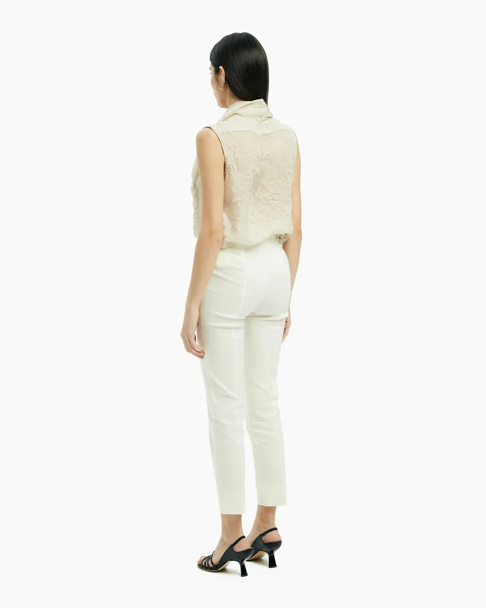 Stretch Legging Trousers - Osso White