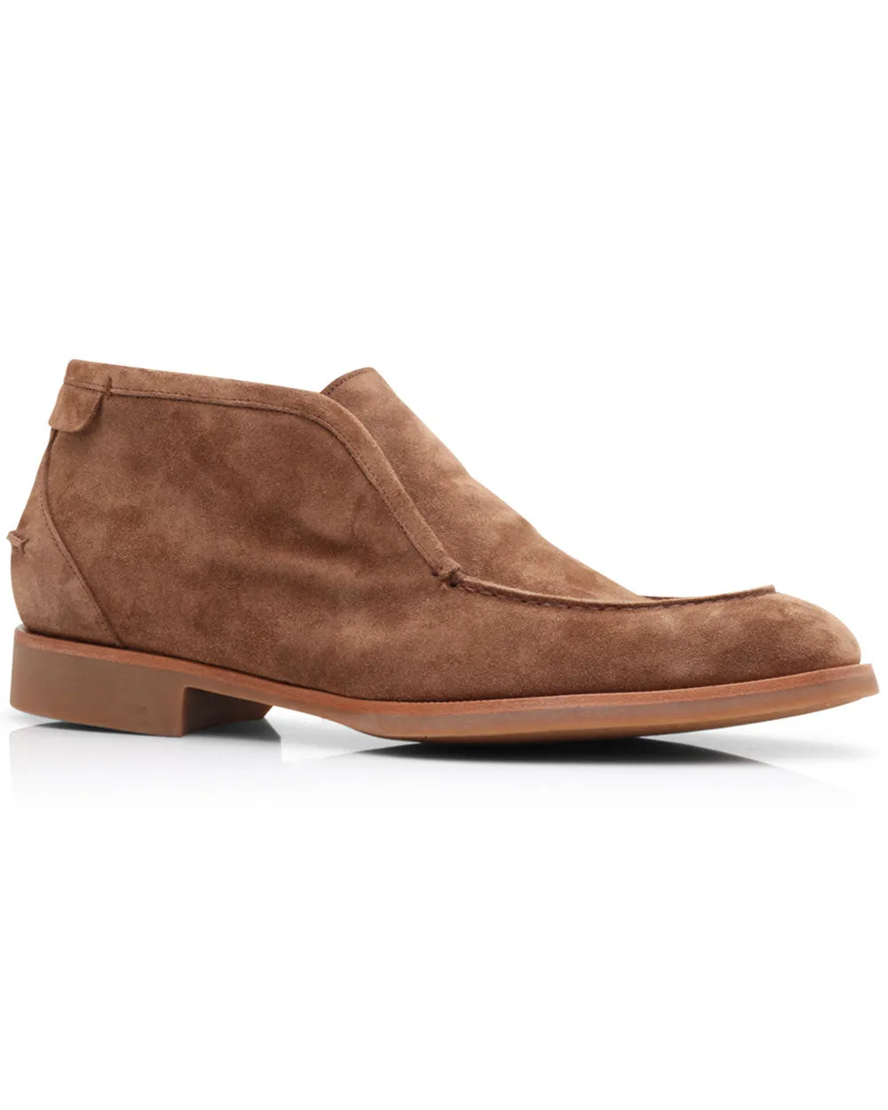 Suede Fidenza Slip On Ankle Boot in Tan