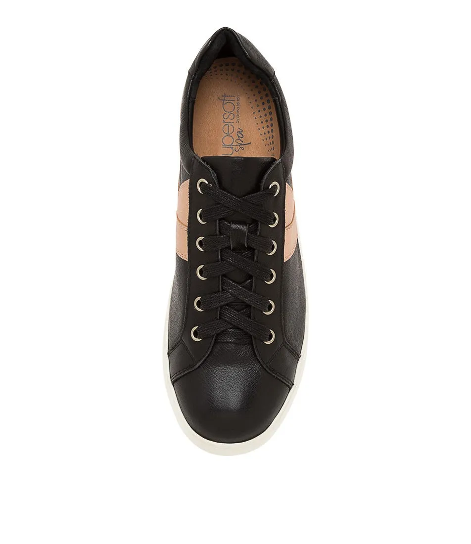 SUPERSOFT Cheryl2 Black Gold Leather Sneakers Ws