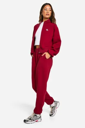 Tall Ath Club Embroidered Piping Detail Tracksuit