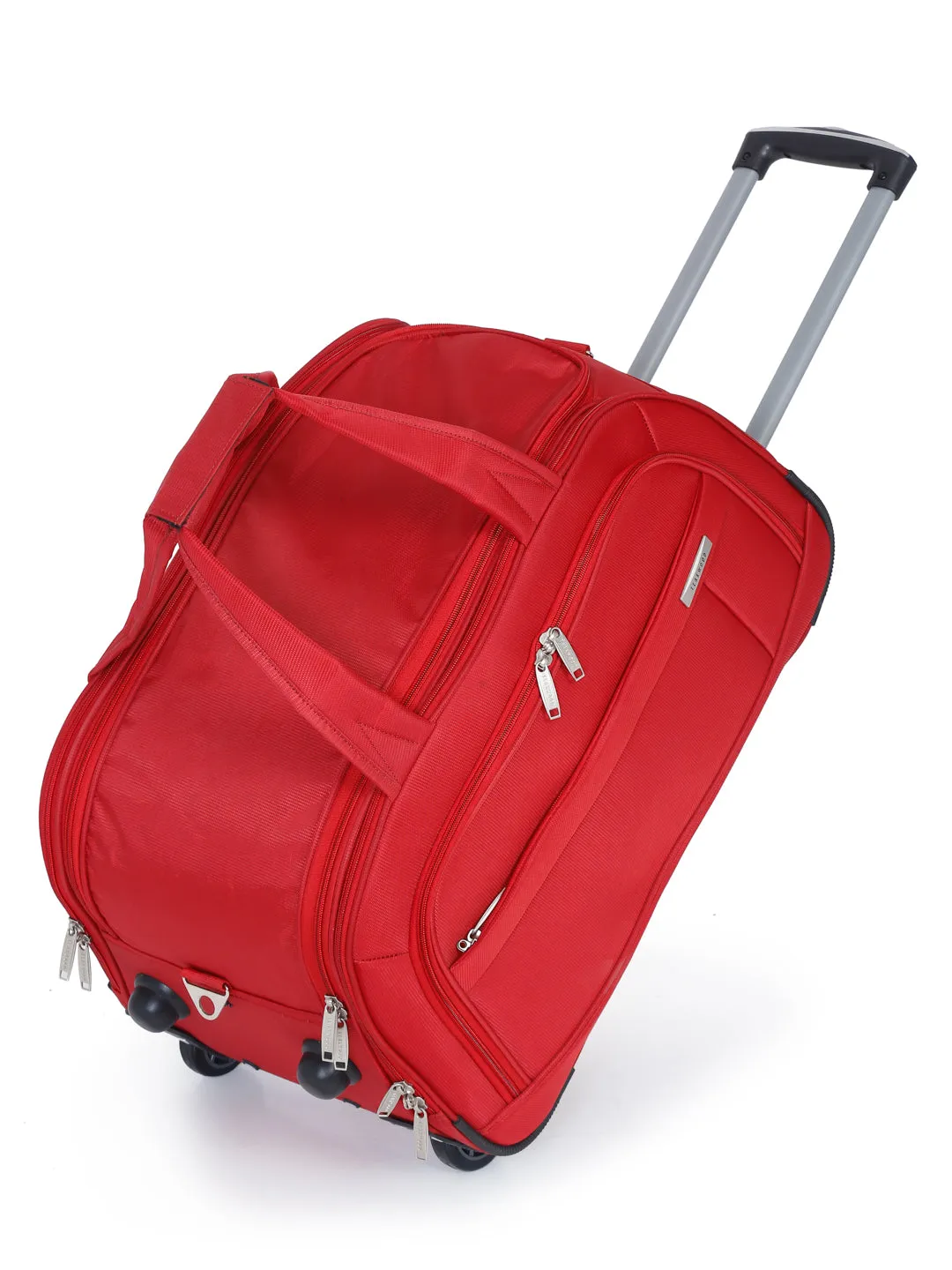 Teakwood Small Trolley Bag - Red