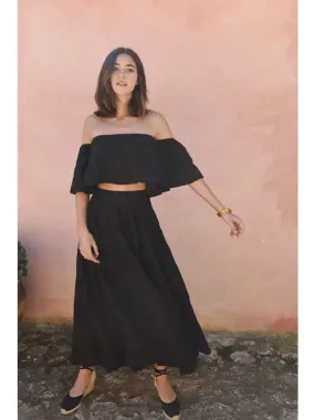 The Alba Skirt/ Noir