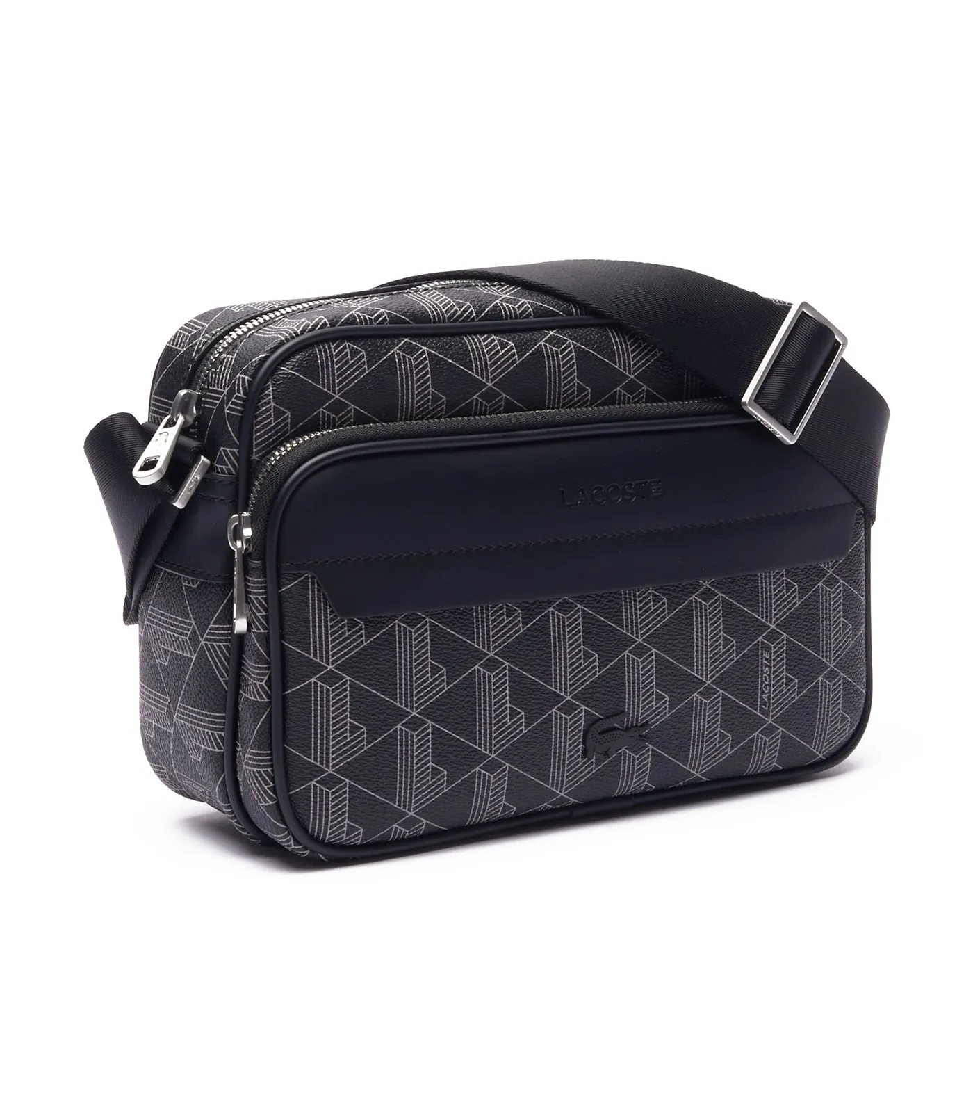 The Blend Grained Texture Shoulder Bag Monogram Noir Gris