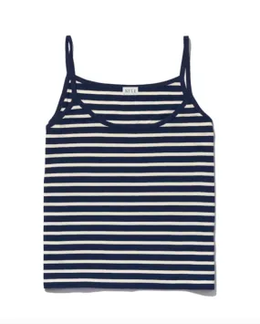 The Spaghetti Tank - Navy/Cream