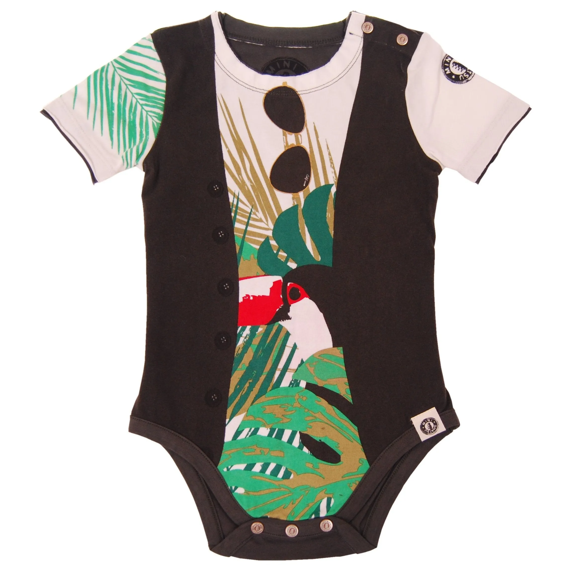 Tropical Summer Vest Bodysuit by: Mini Shatsu