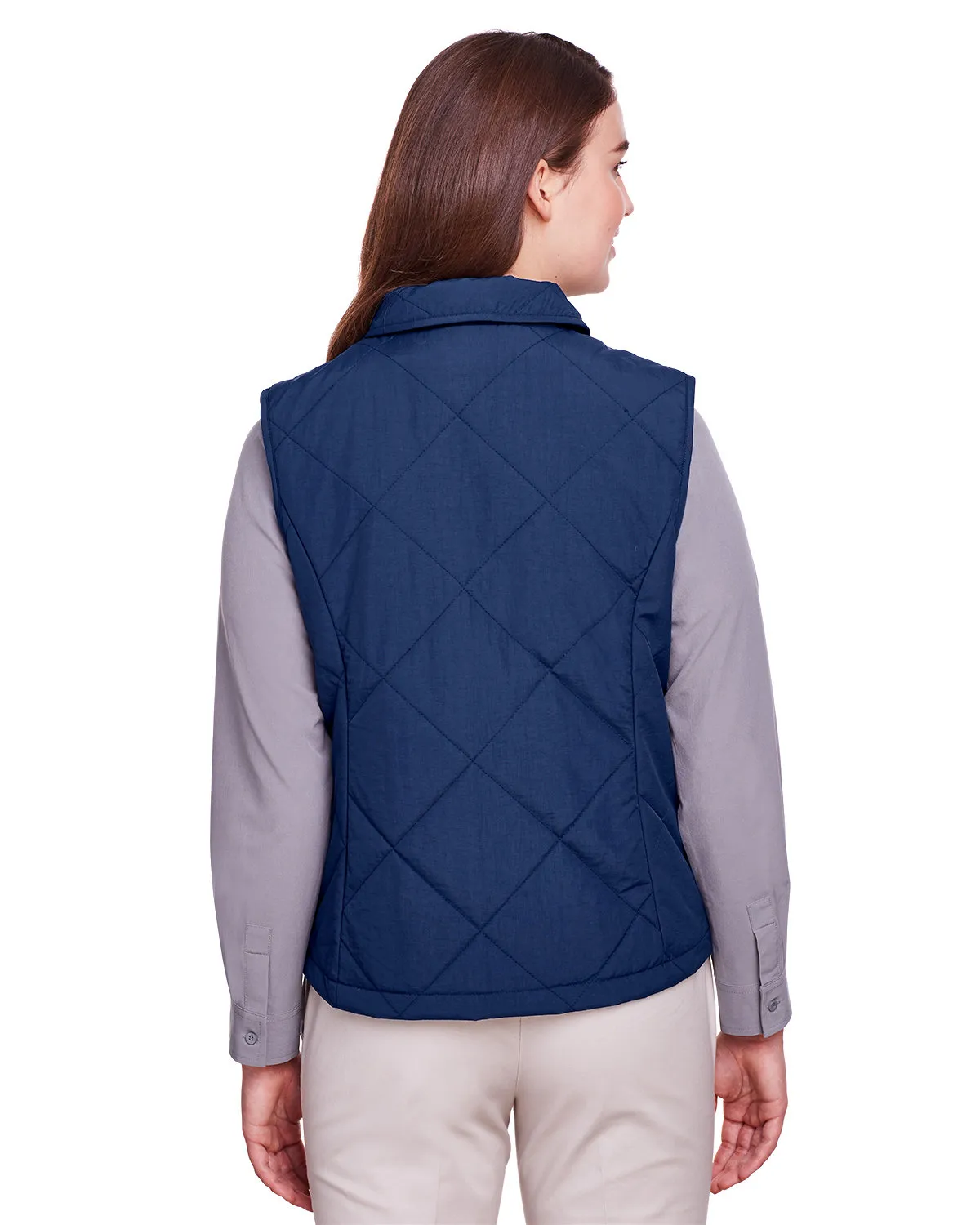 UltraClub UC709W Ladies' Dawson Quilted Hacking Vest SKU: UC709W