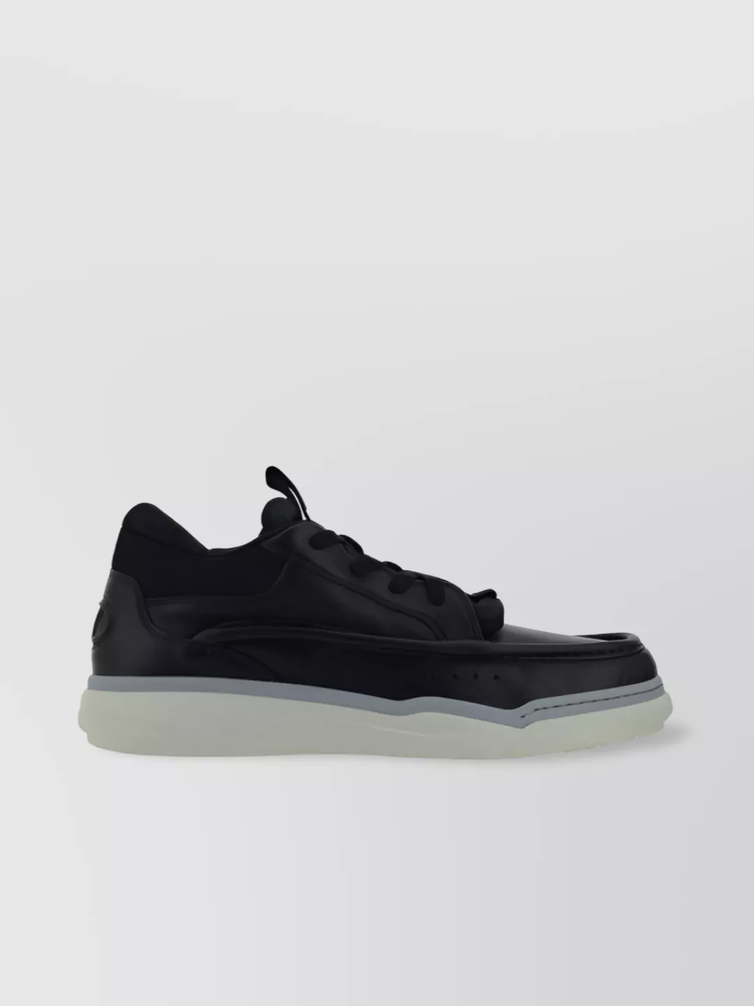 Valentino Garavani   Leather hybrid sneakers contrasting sole