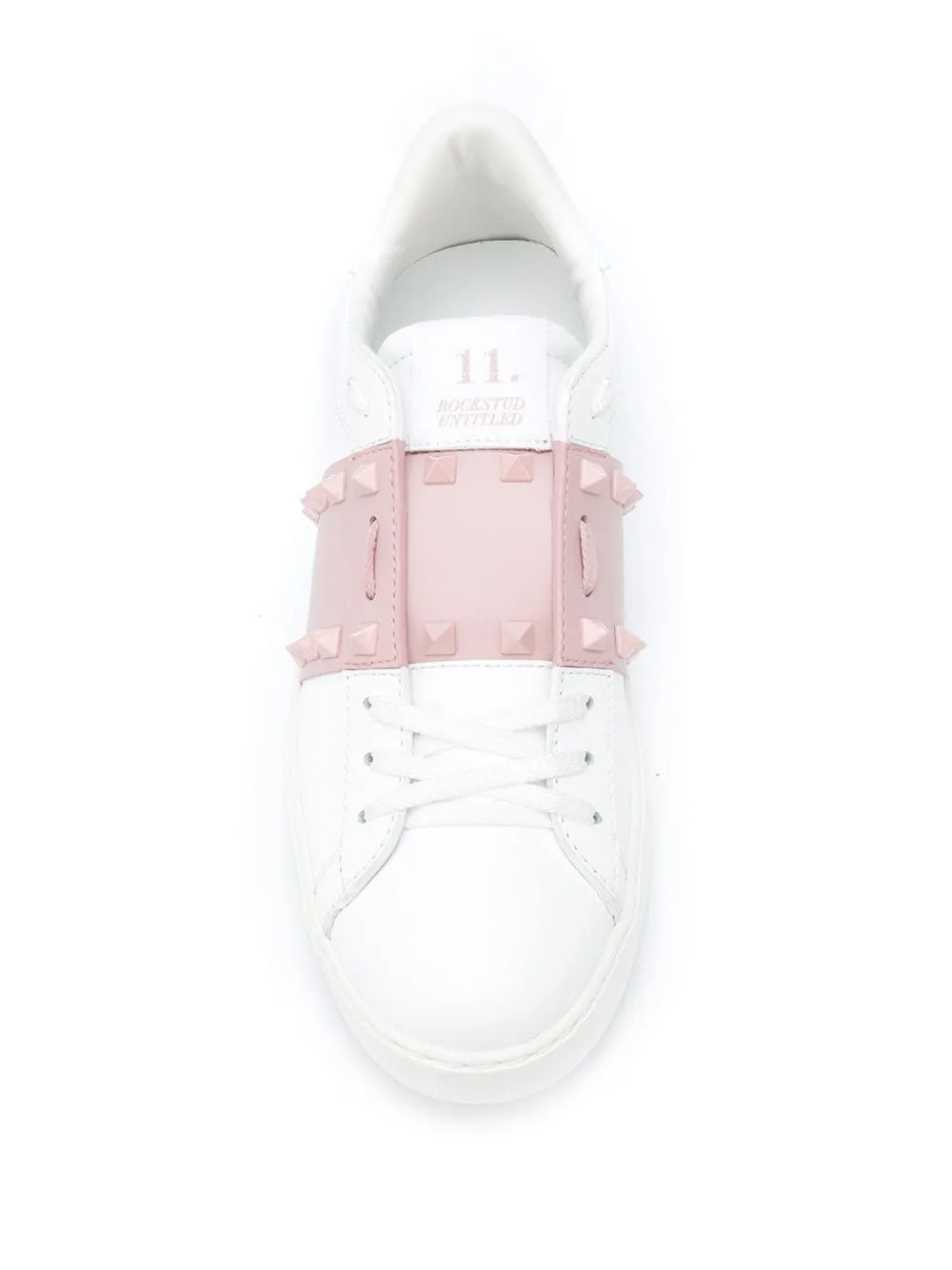 Valentino Garavani    Valentino Garavani Rockstud Untitled Leather Sneakers