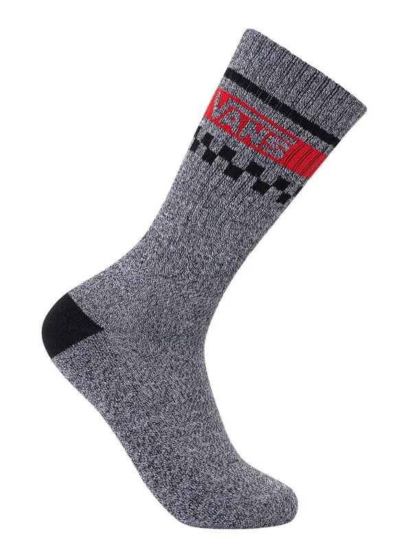 Vans 3 Pack University Crew Socks - White/Grey/Black