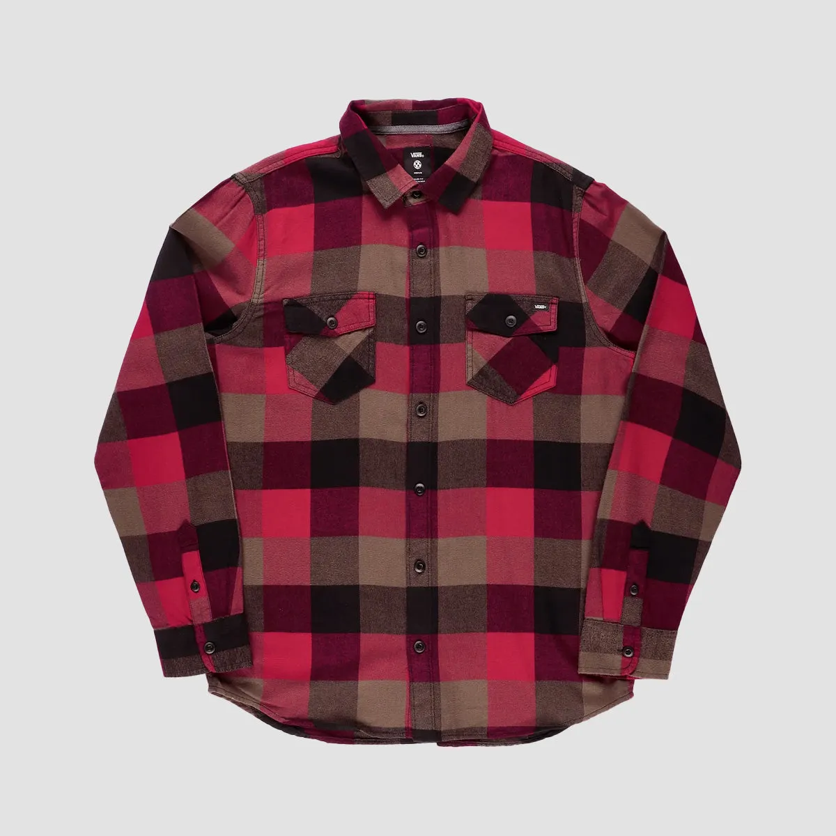 Vans Box Flannel Longsleeve Shirt Chili Pepper/Sepia - Kids