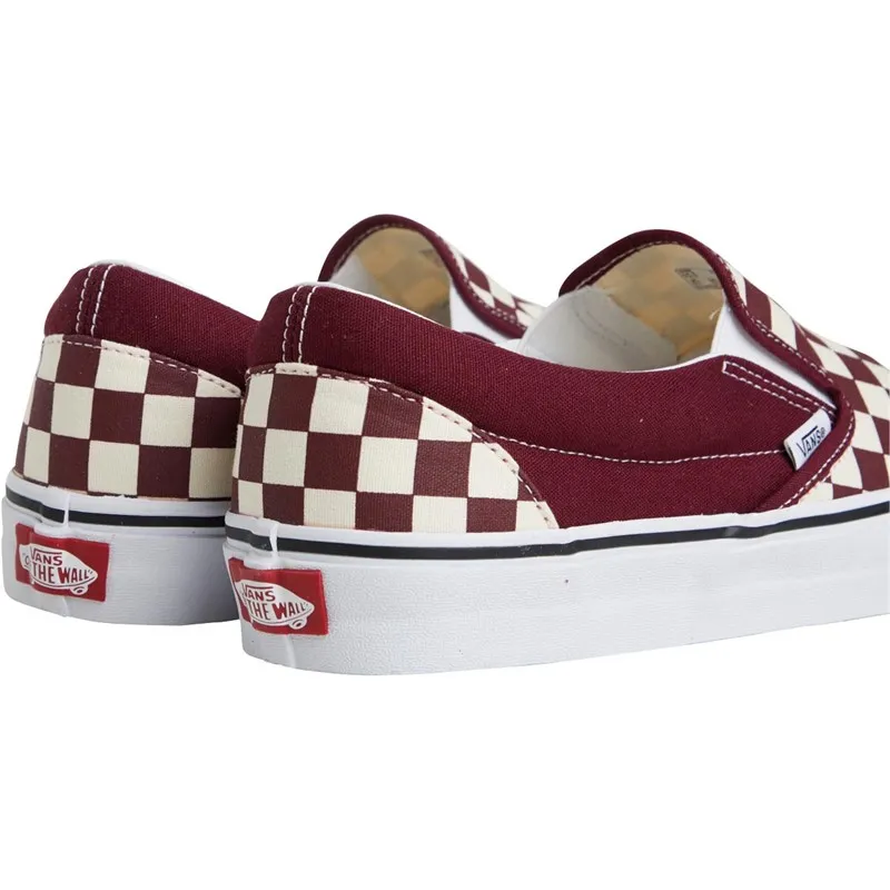 Vans Classic Slip-On Checkerboard Trainers Port Royal/True White