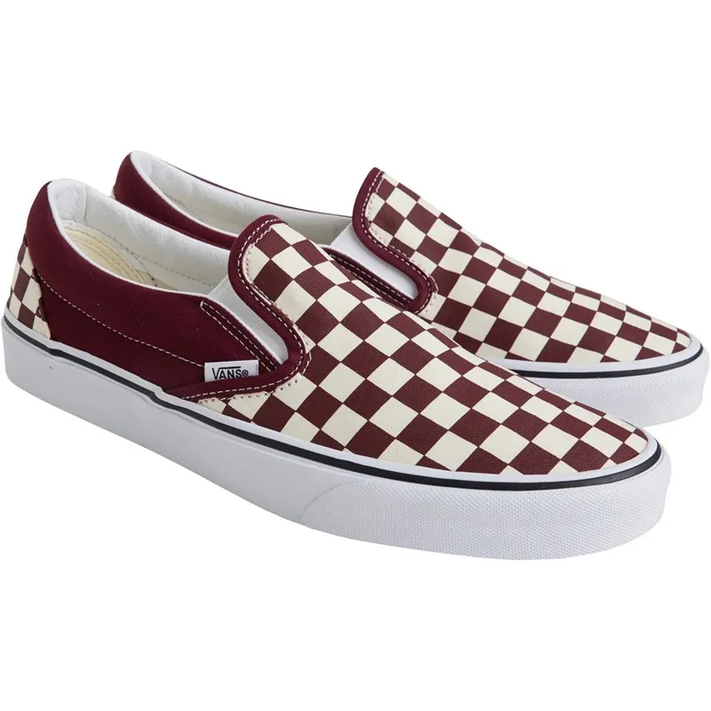 Vans Classic Slip-On Checkerboard Trainers Port Royal/True White