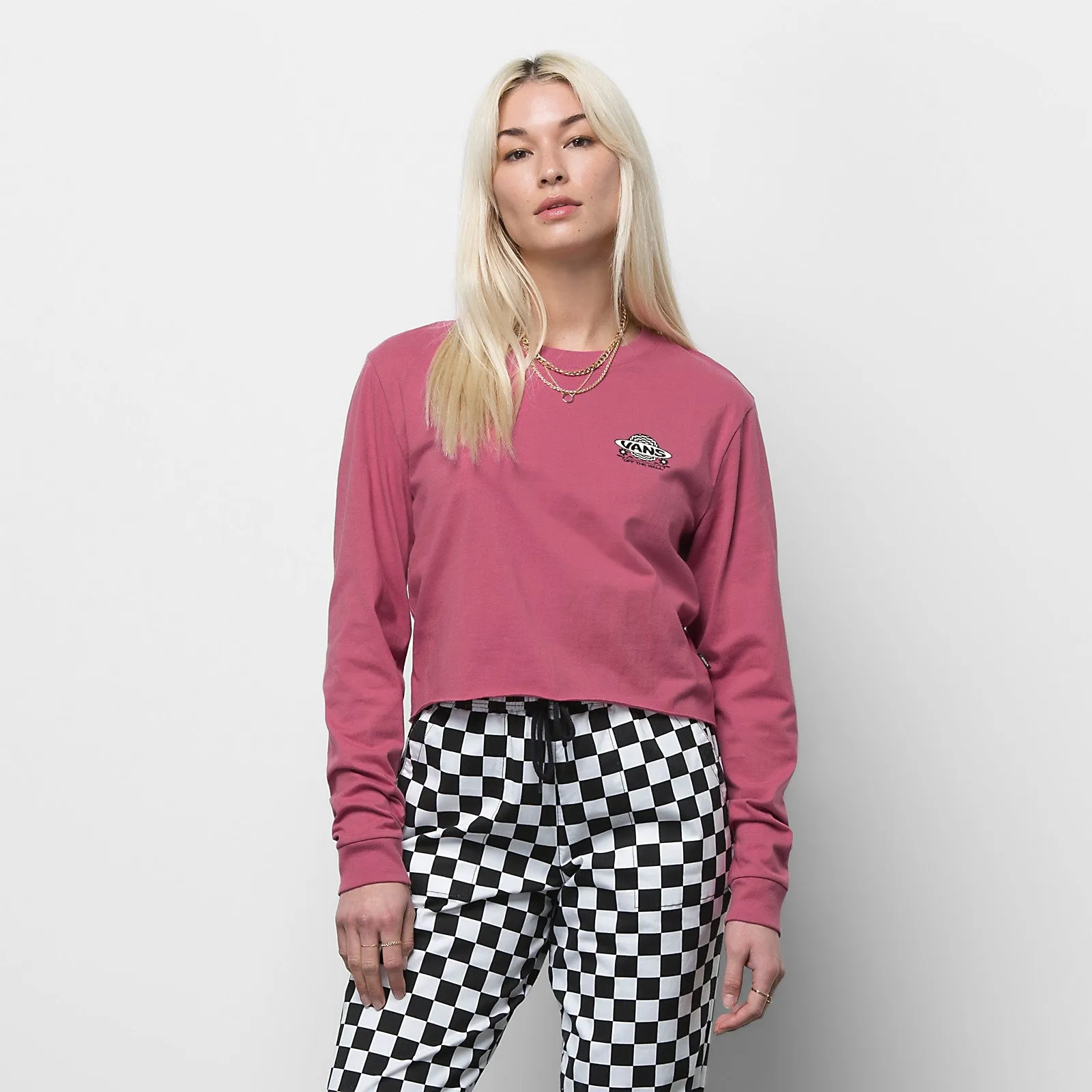 VANS DEEP ROOT LONG SLEEVE BFF CROP (VN0A7YUDBEL1)