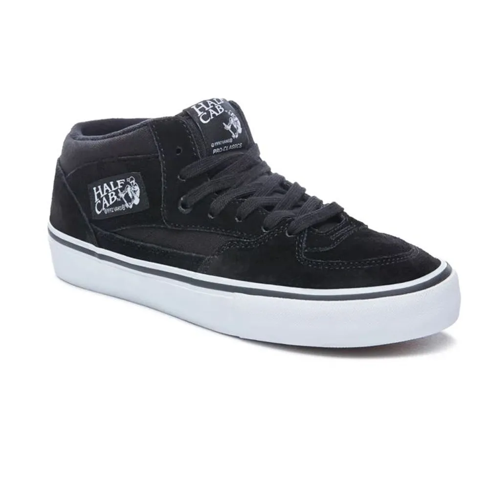 Vans Half Cab Pro Skate Shoe - Black/Black/White