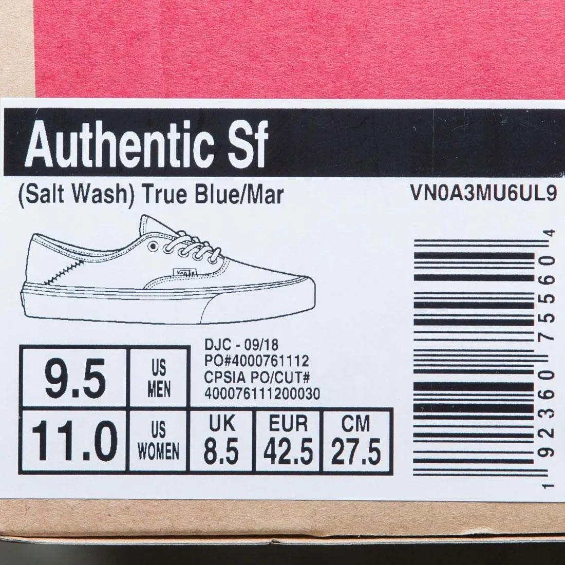 Vans Men Authentic SF - Salt Wash (blue / salt wash)