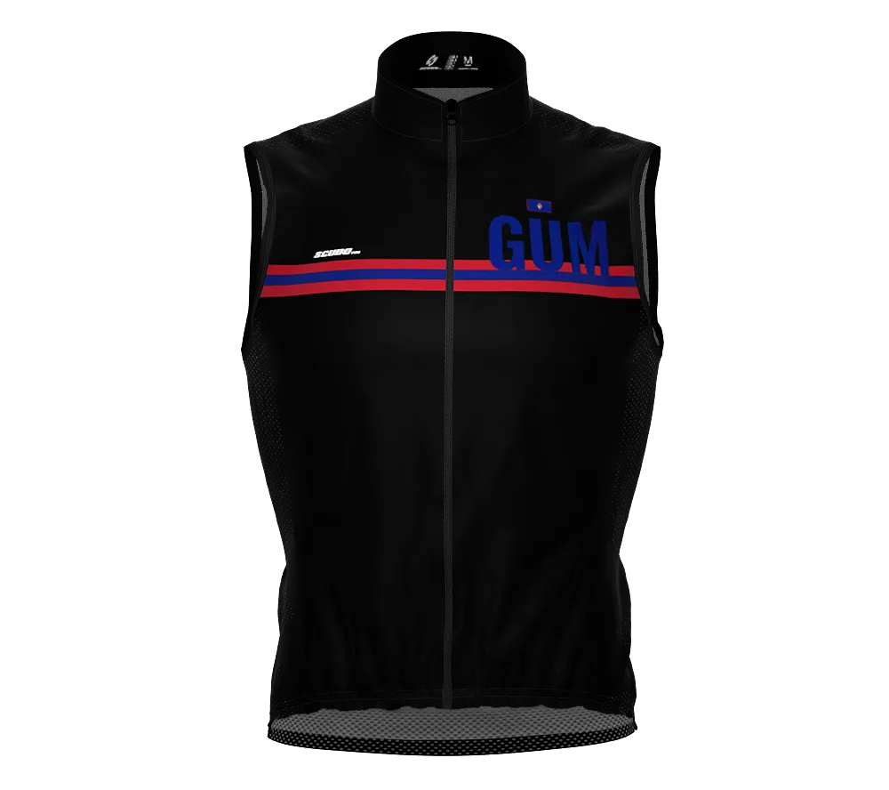 Wind Breaker Cycling Running Sports Vest Guam Country Code for Men And Women