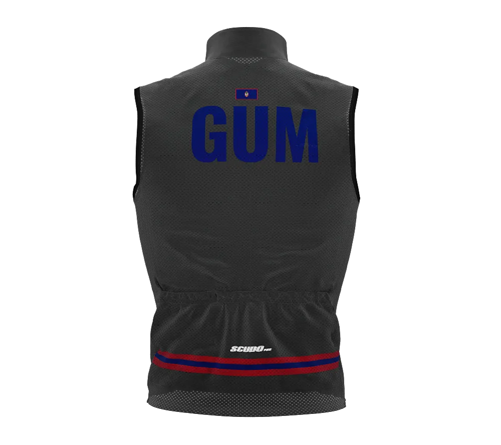 Wind Breaker Cycling Running Sports Vest Guam Country Code for Men And Women