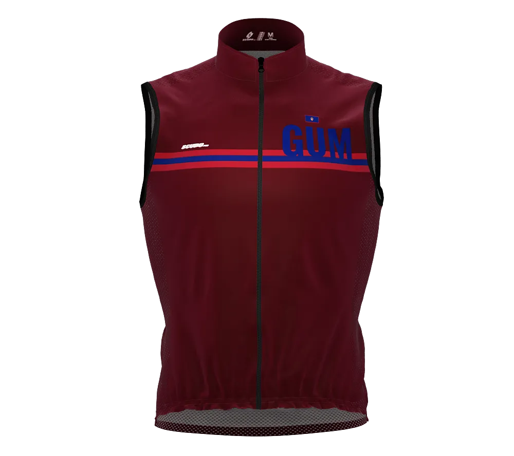 Wind Breaker Cycling Running Sports Vest Guam Country Code for Men And Women