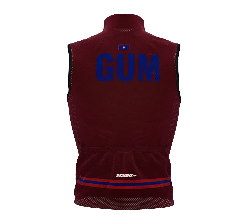 Wind Breaker Cycling Running Sports Vest Guam Country Code for Men And Women