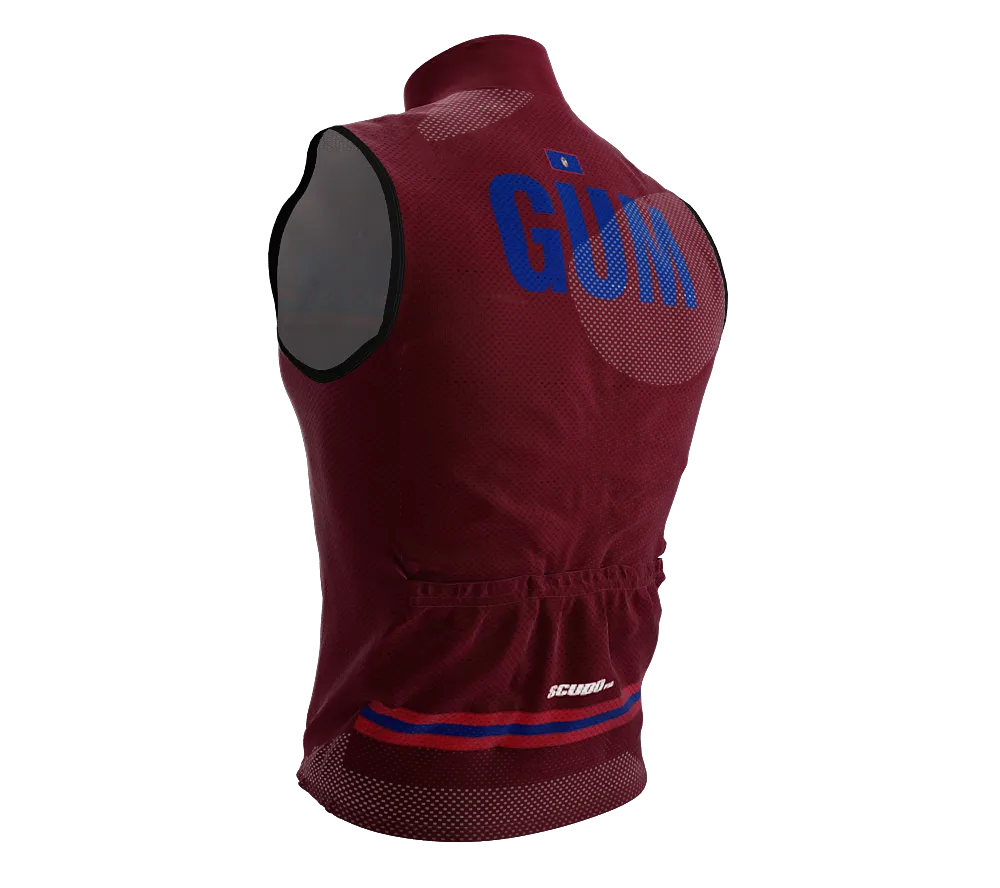 Wind Breaker Cycling Running Sports Vest Guam Country Code for Men And Women