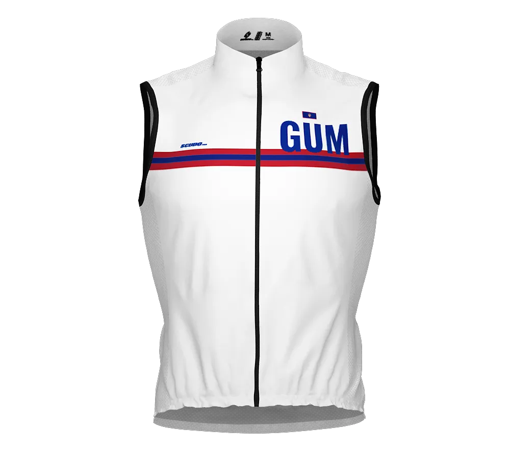 Wind Breaker Cycling Running Sports Vest Guam Country Code for Men And Women