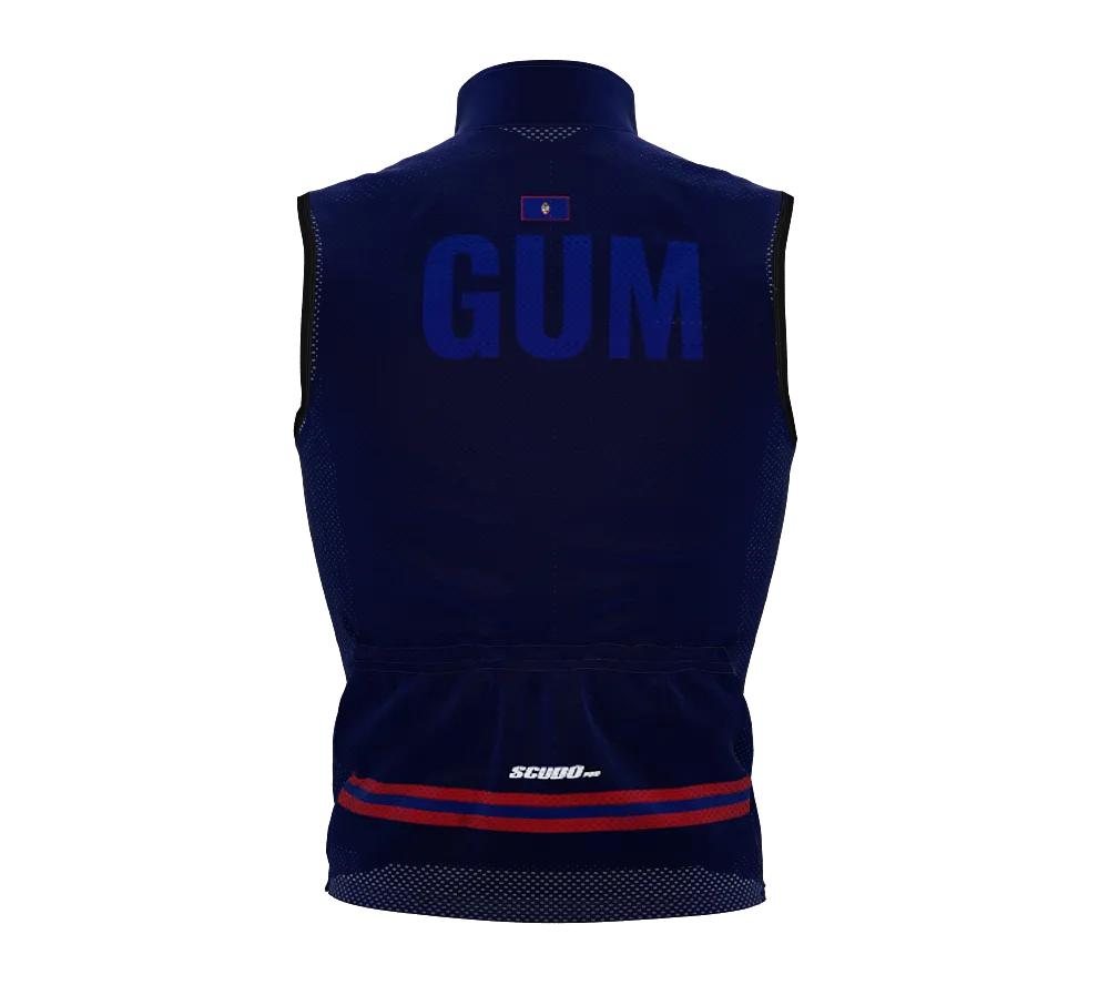 Wind Breaker Cycling Running Sports Vest Guam Country Code for Men And Women