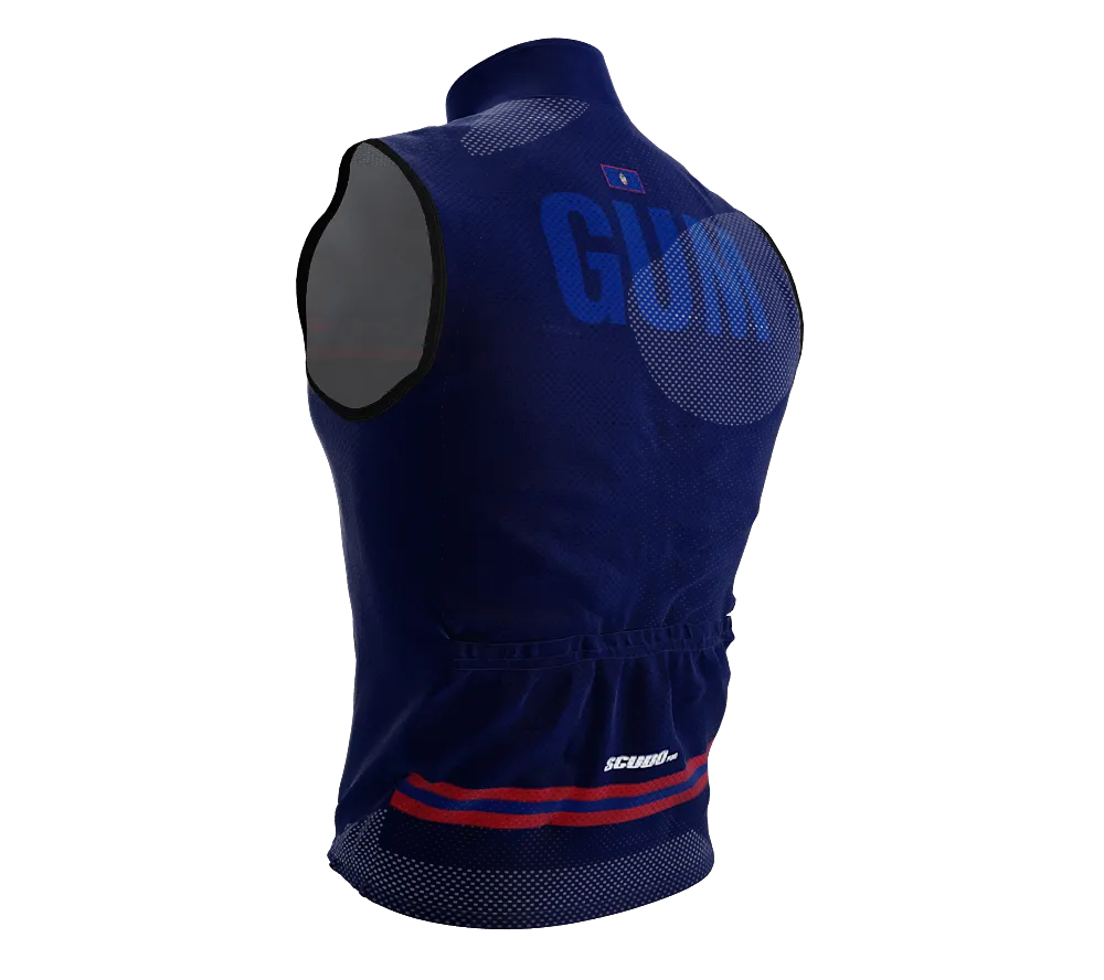 Wind Breaker Cycling Running Sports Vest Guam Country Code for Men And Women