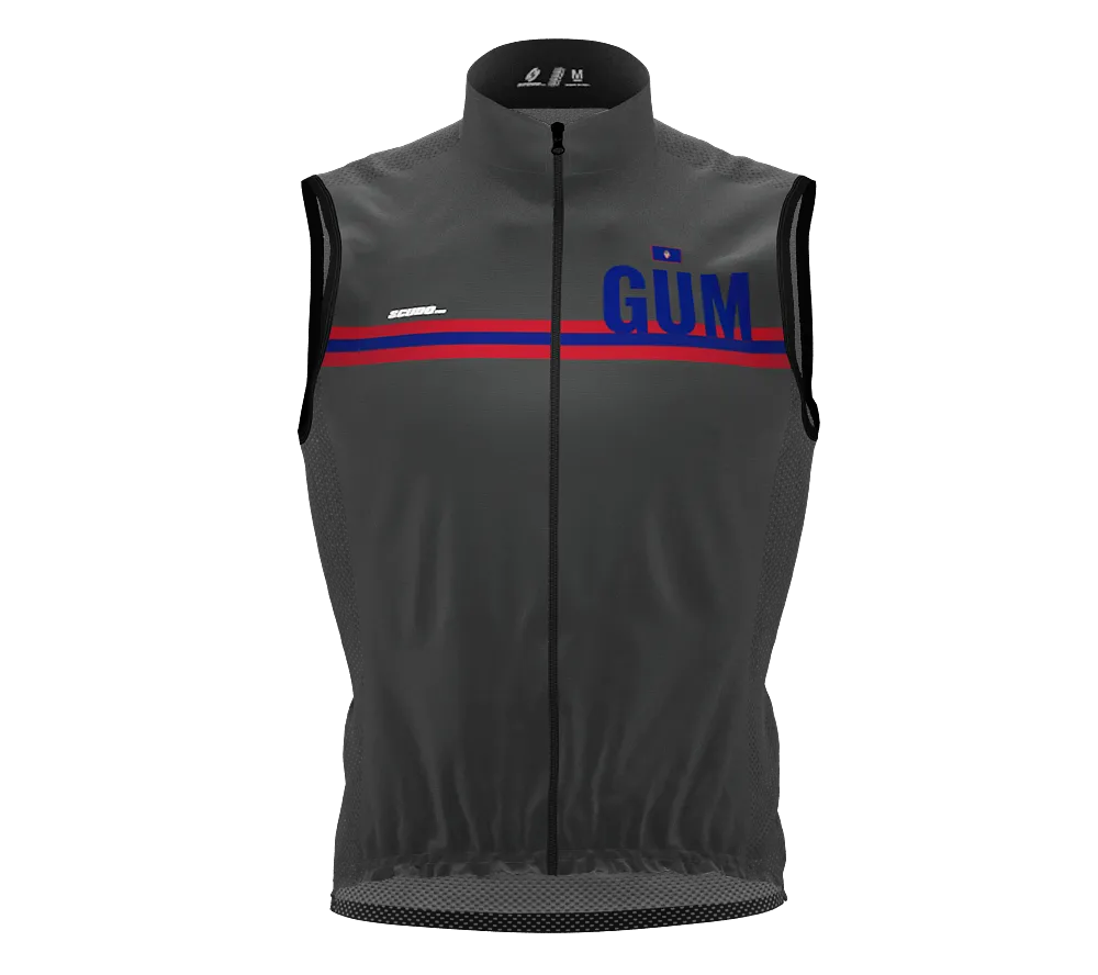 Wind Breaker Cycling Running Sports Vest Guam Country Code for Men And Women