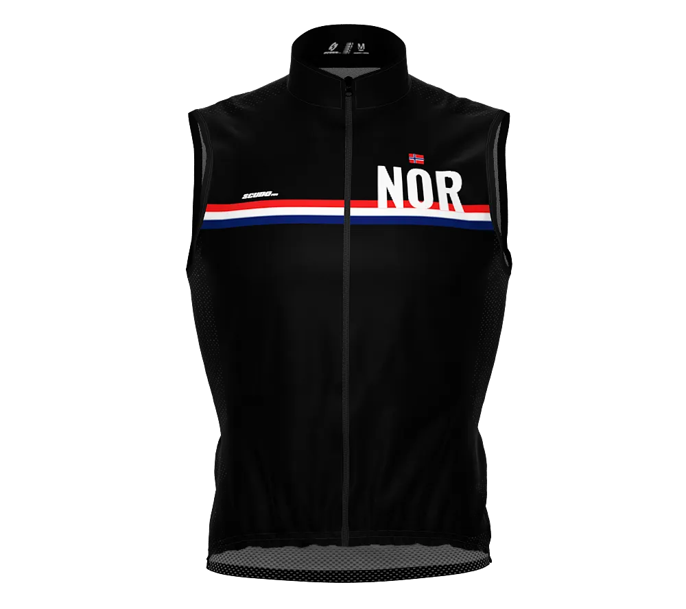 Wind Breaker Cycling Running Sports Vest Norway Country Code for Men And Women